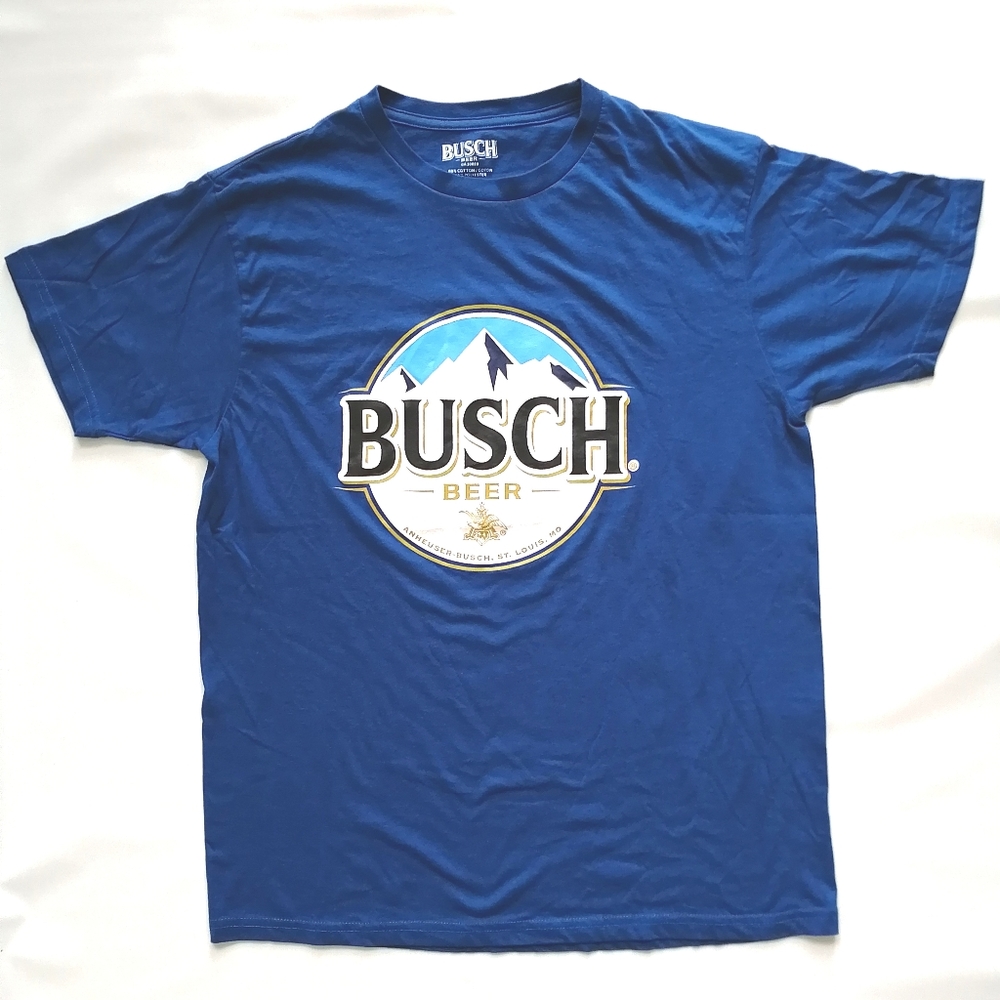 Busch Beer Blue T-shirt Large
